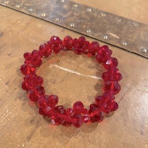 Red crystal bracelet
